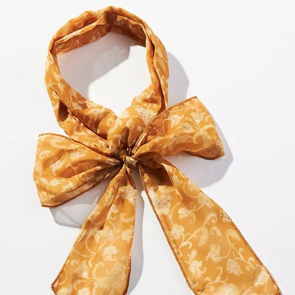 Anthropologie Accessories - NWT Anthropolgie Twist-tie Hair Scarf in Gold
